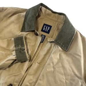 Gap Men's Vintage 2000's Duck Hunting Jacket Tan/Green Size‎ XL EUC Outdoor